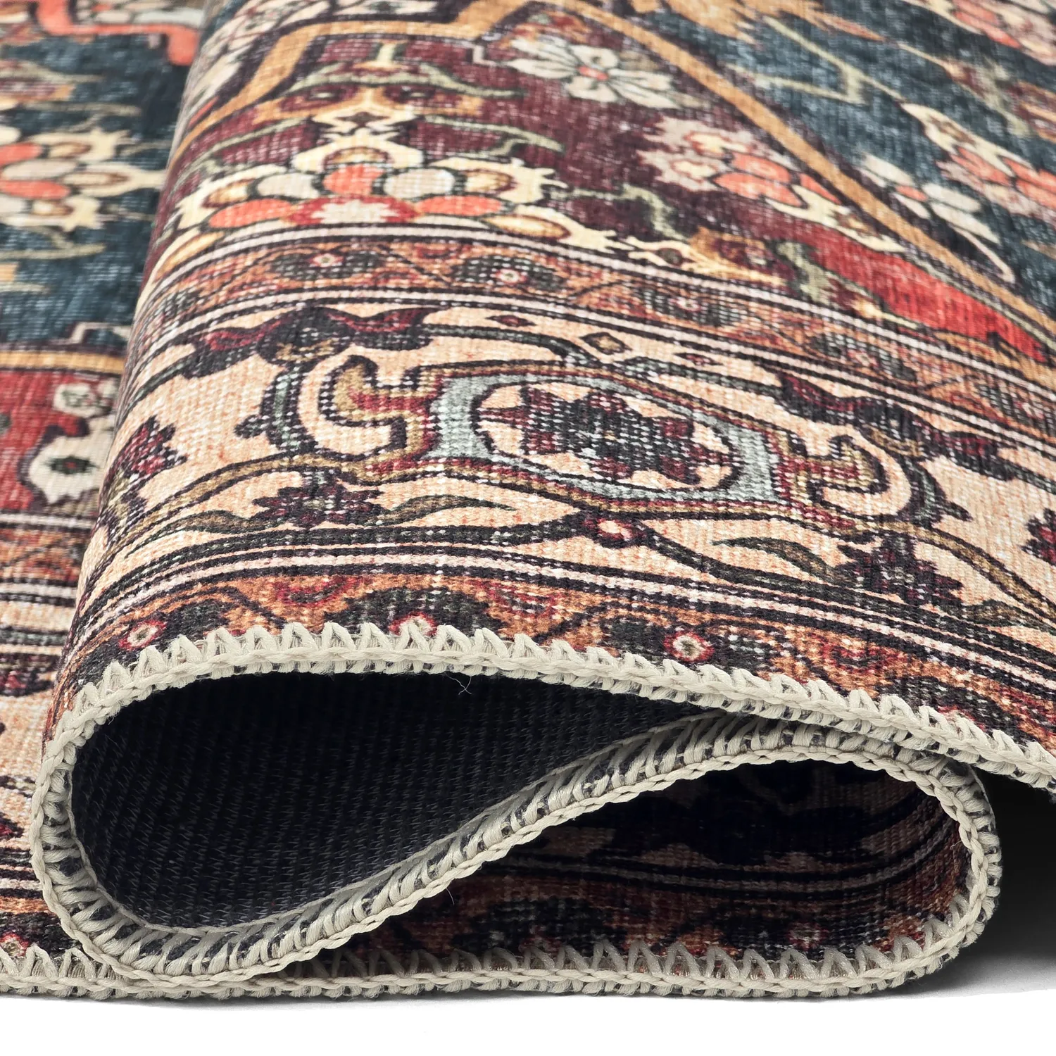 Tapis tissé à plat - Samaria (rouge)