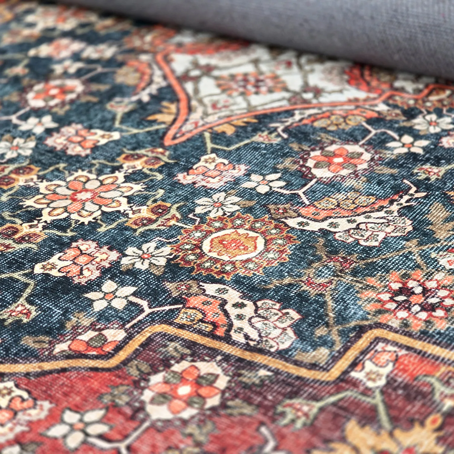 Tapis tissé à plat - Samaria (rouge)