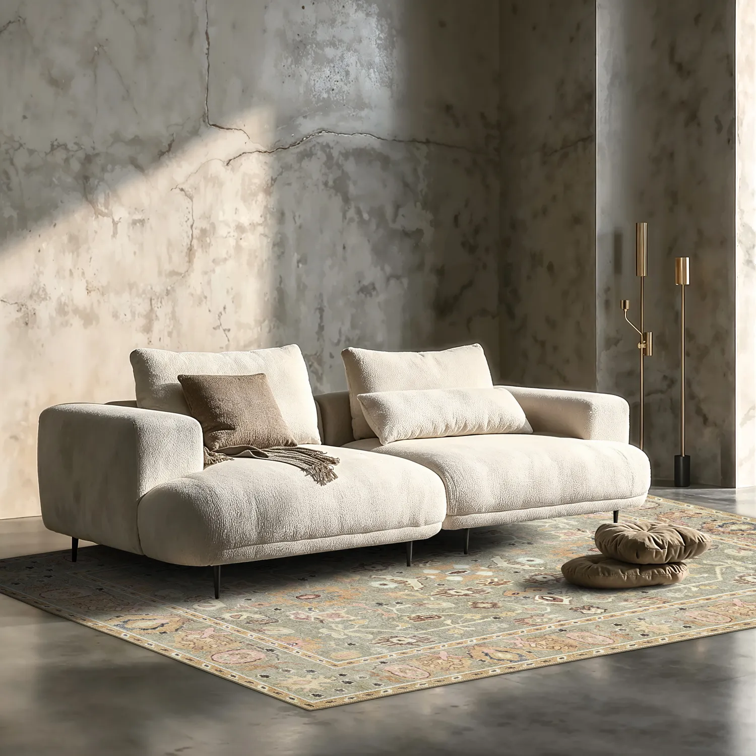 Tapis tissé à plat - Yara (beige)