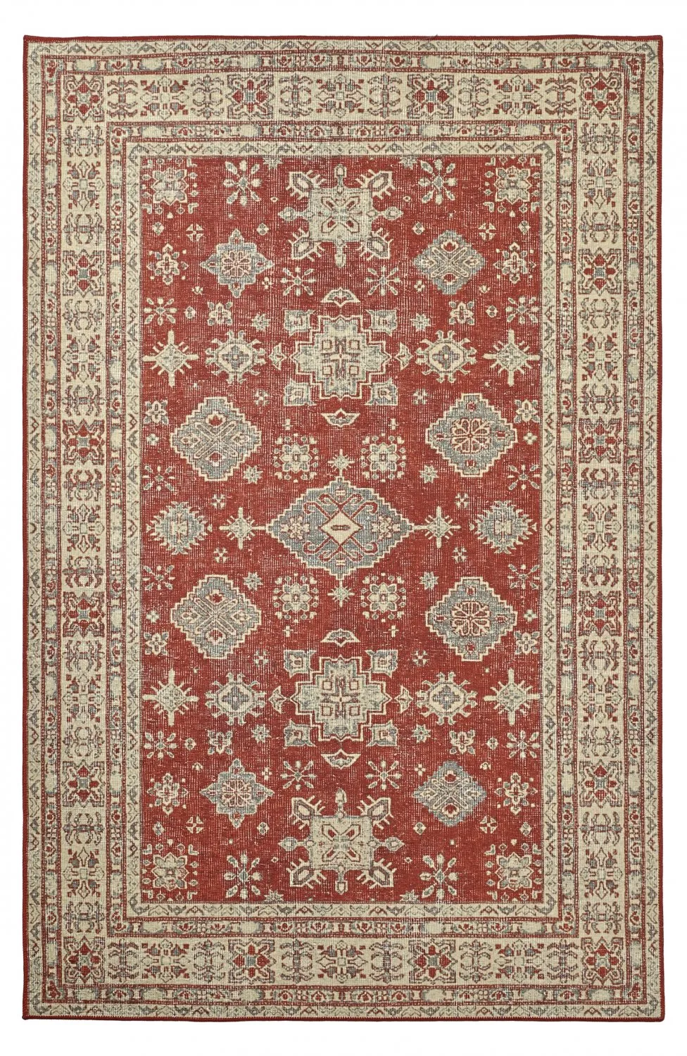 Tapis tissé à plat - Zuleina (rouge)