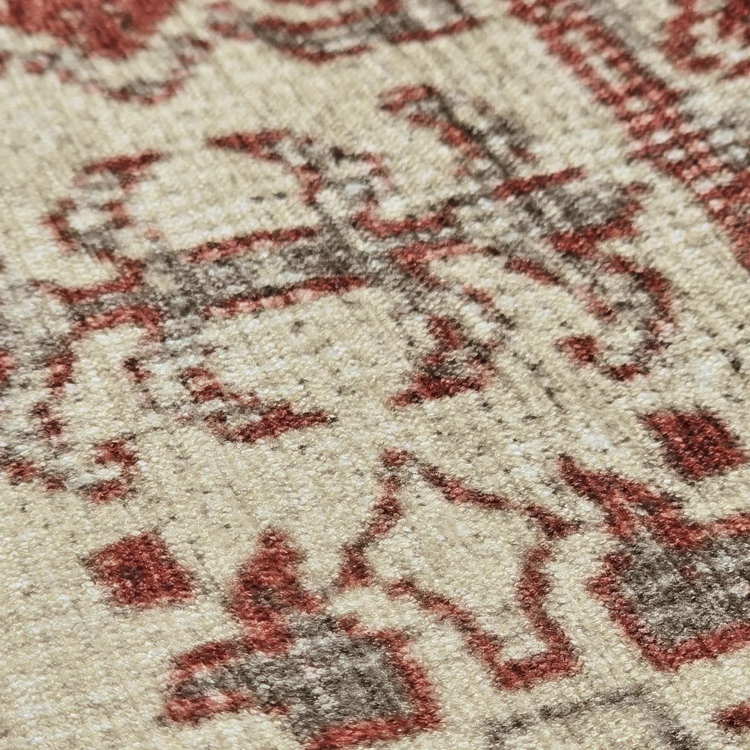Tapis tissé à plat - Zuleina (rouge)