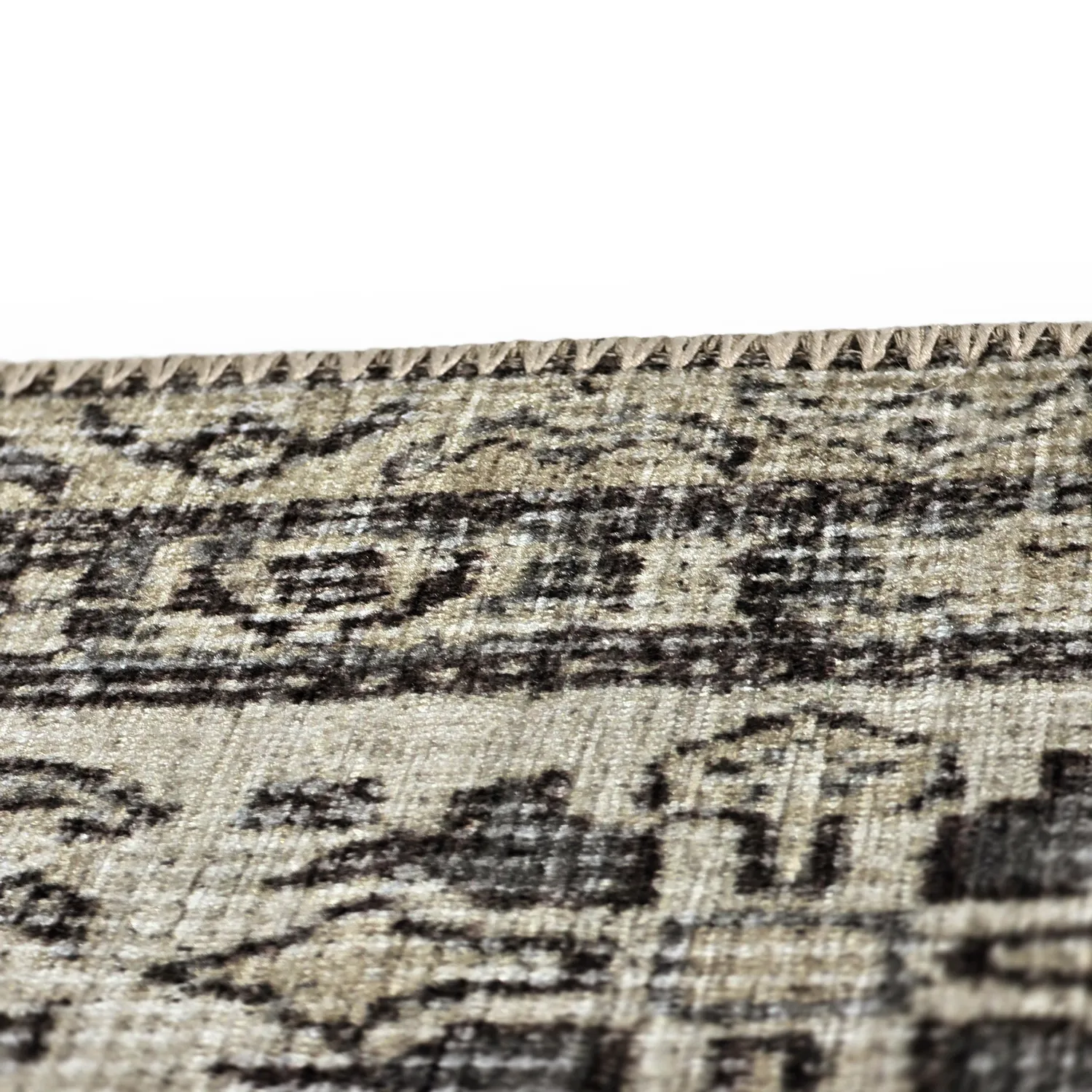 Tapis tissé à plat - Zuleina (gris foncé)