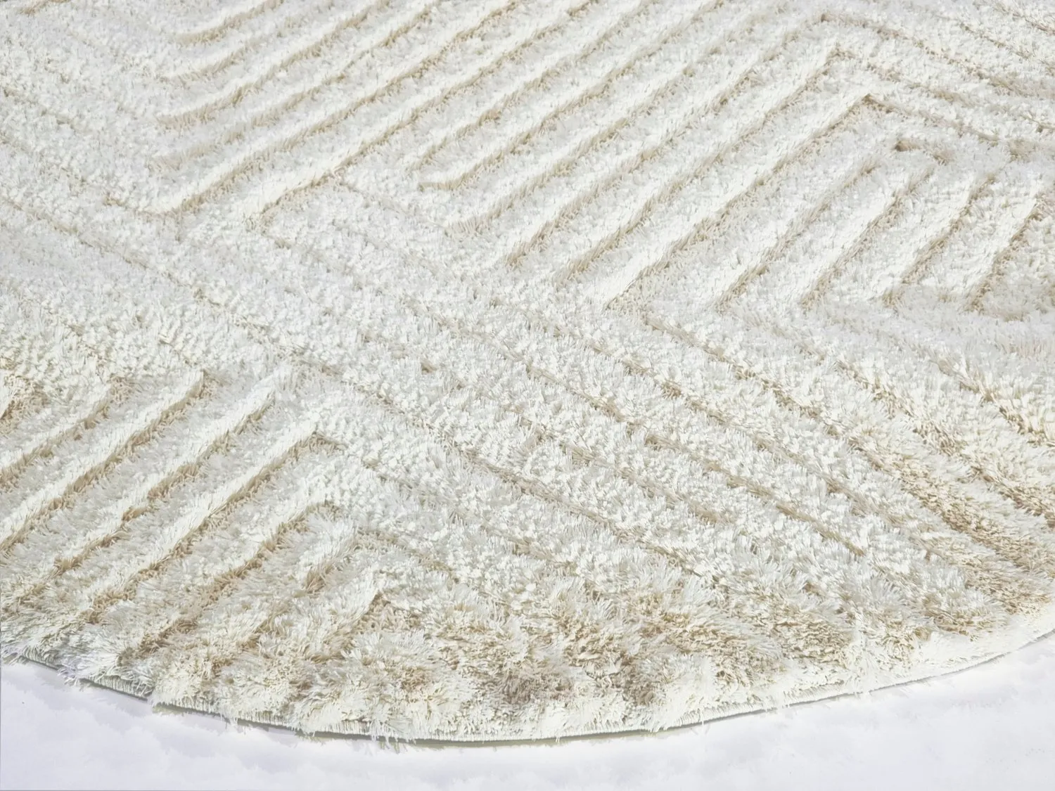 Tapis ronds - Monti (blanc cassé)