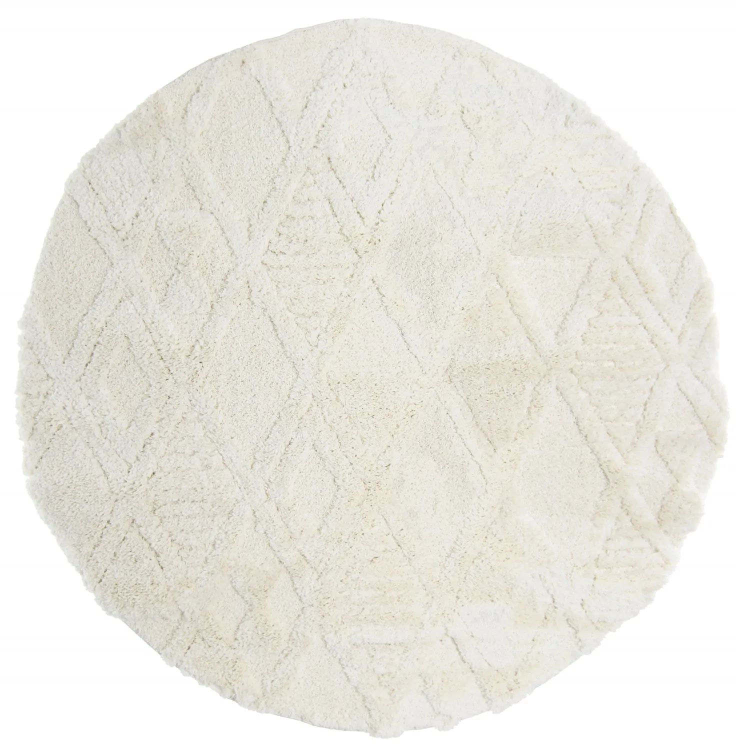 Tapis ronds - Rostock (blanc cassé)