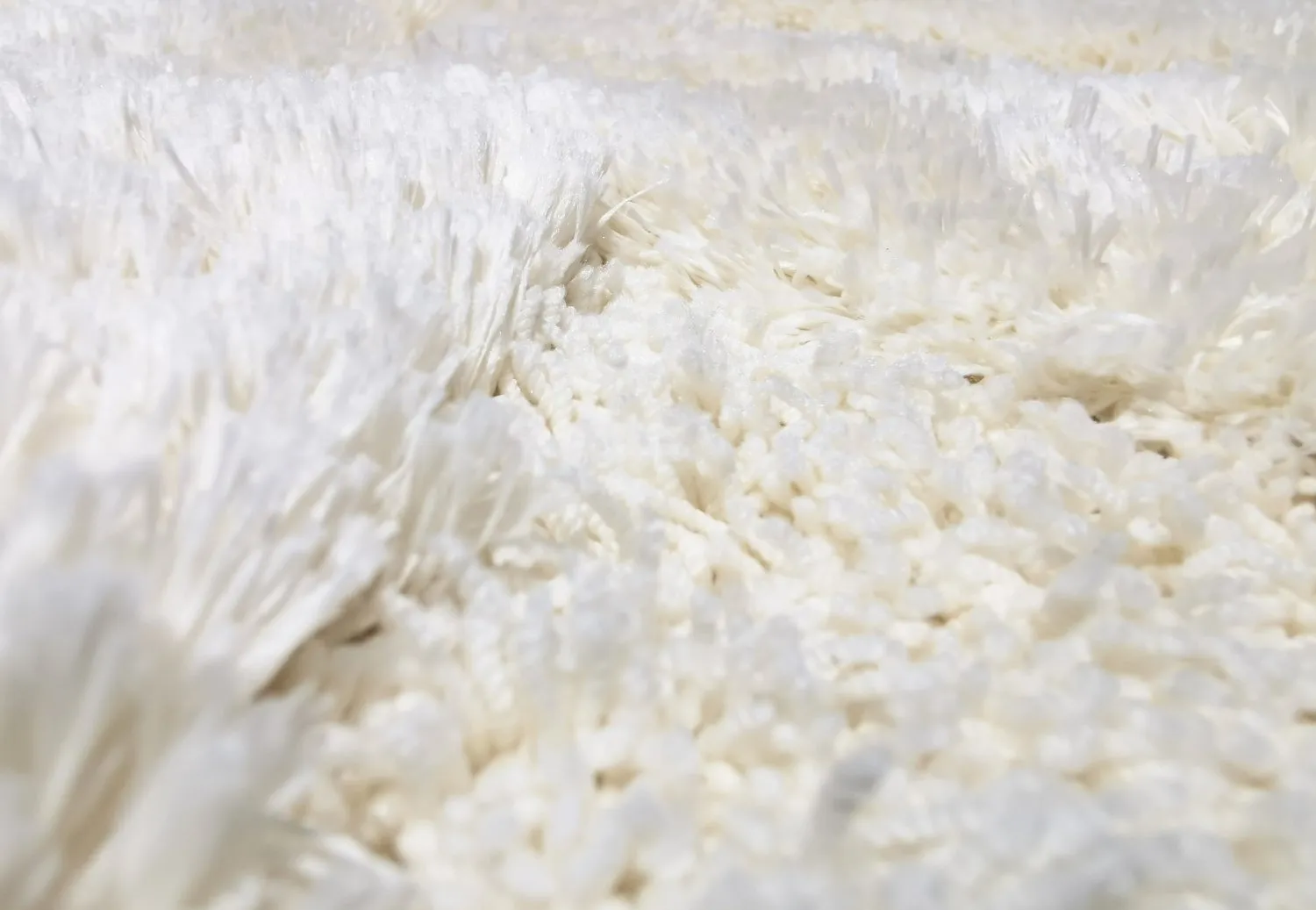 Tapis à poils longs - Everett (blanc cassé)