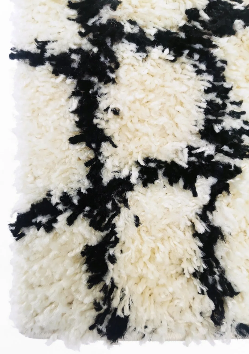 Tapis à poils longs - Taverna (noir/blanc)