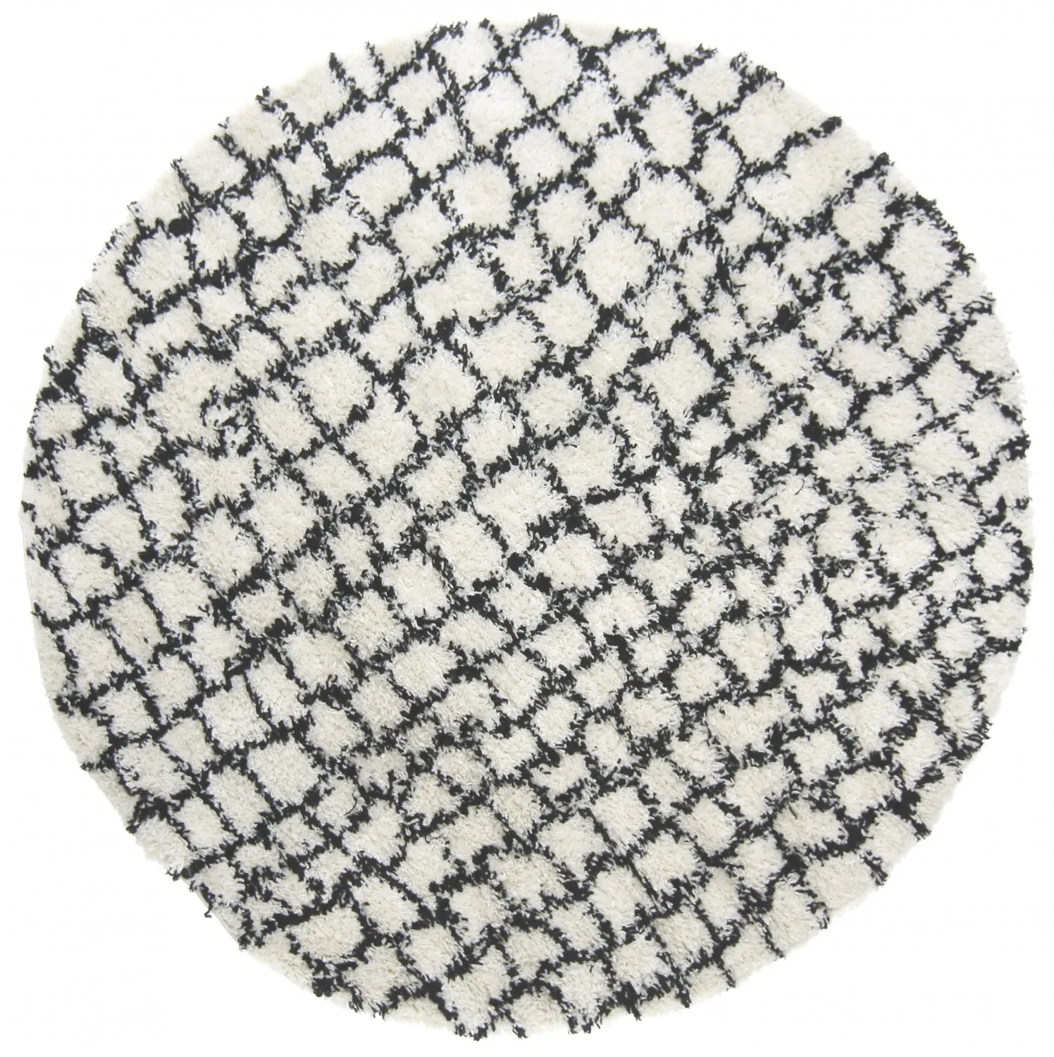 Tapis ronds - Taverna (noir/blanc)