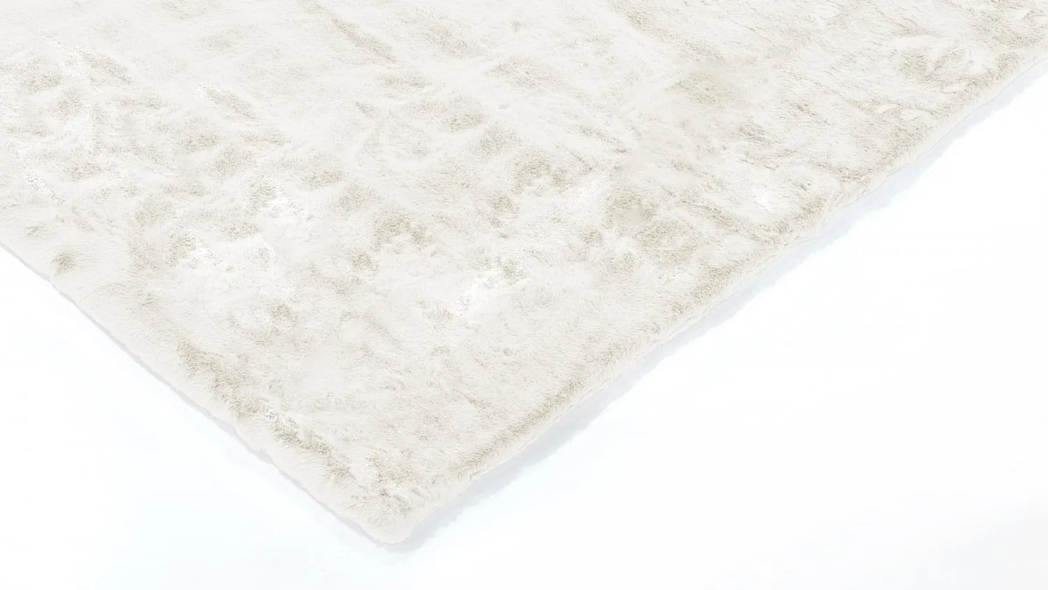 Tapis à poils longs - Frutillar (blanc cassé)