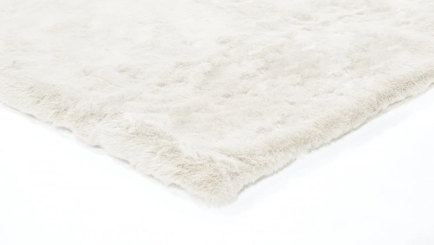 Tapis à poils longs - Frutillar (blanc cassé)