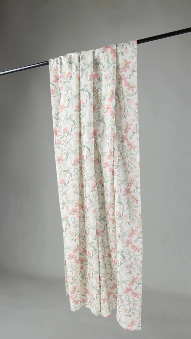 Rideaux - Rideau en coton - Sollan (rose)