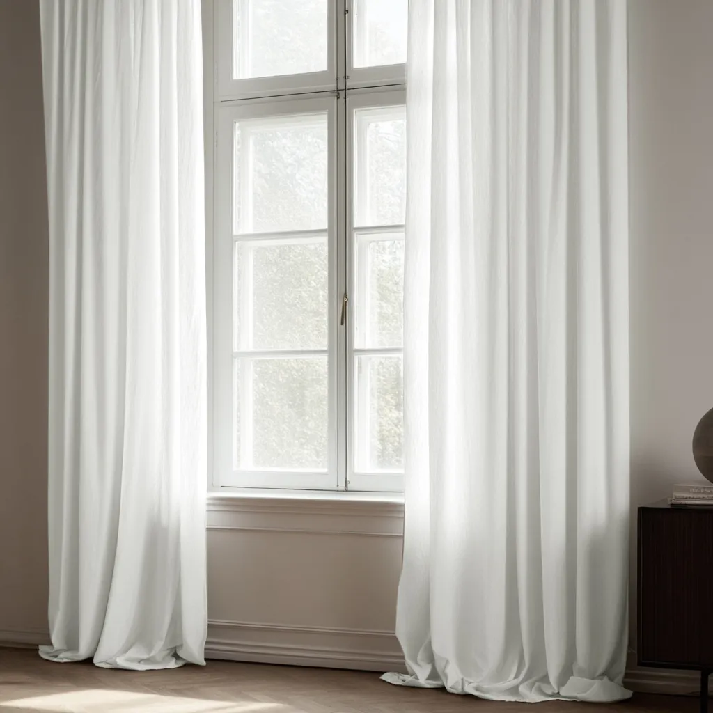Rideaux - Rideau imitation lin Andrada (blanc)