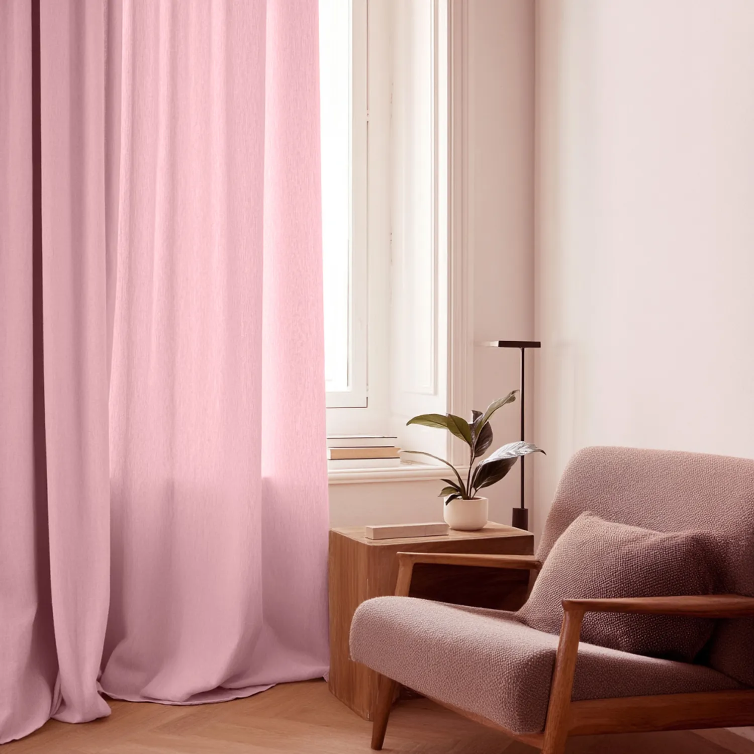 Rideaux - Rideau en lin Cosmina (rose)