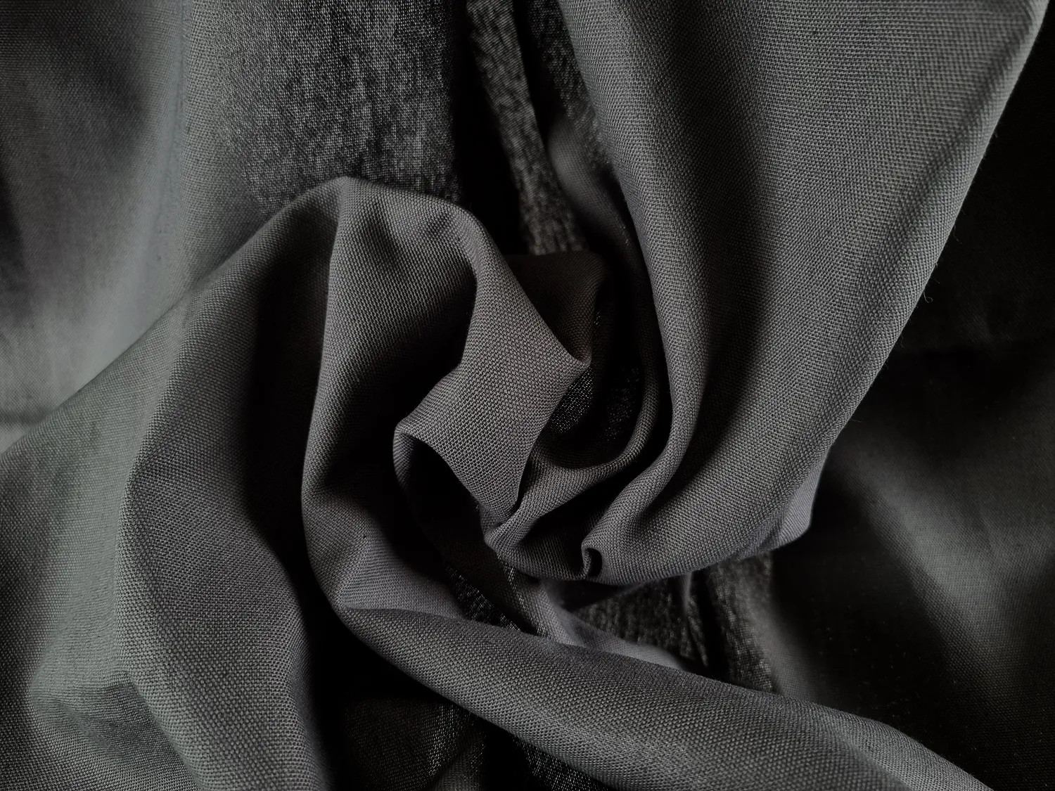 Rideaux - Rideau en coton Anja (gris foncé)