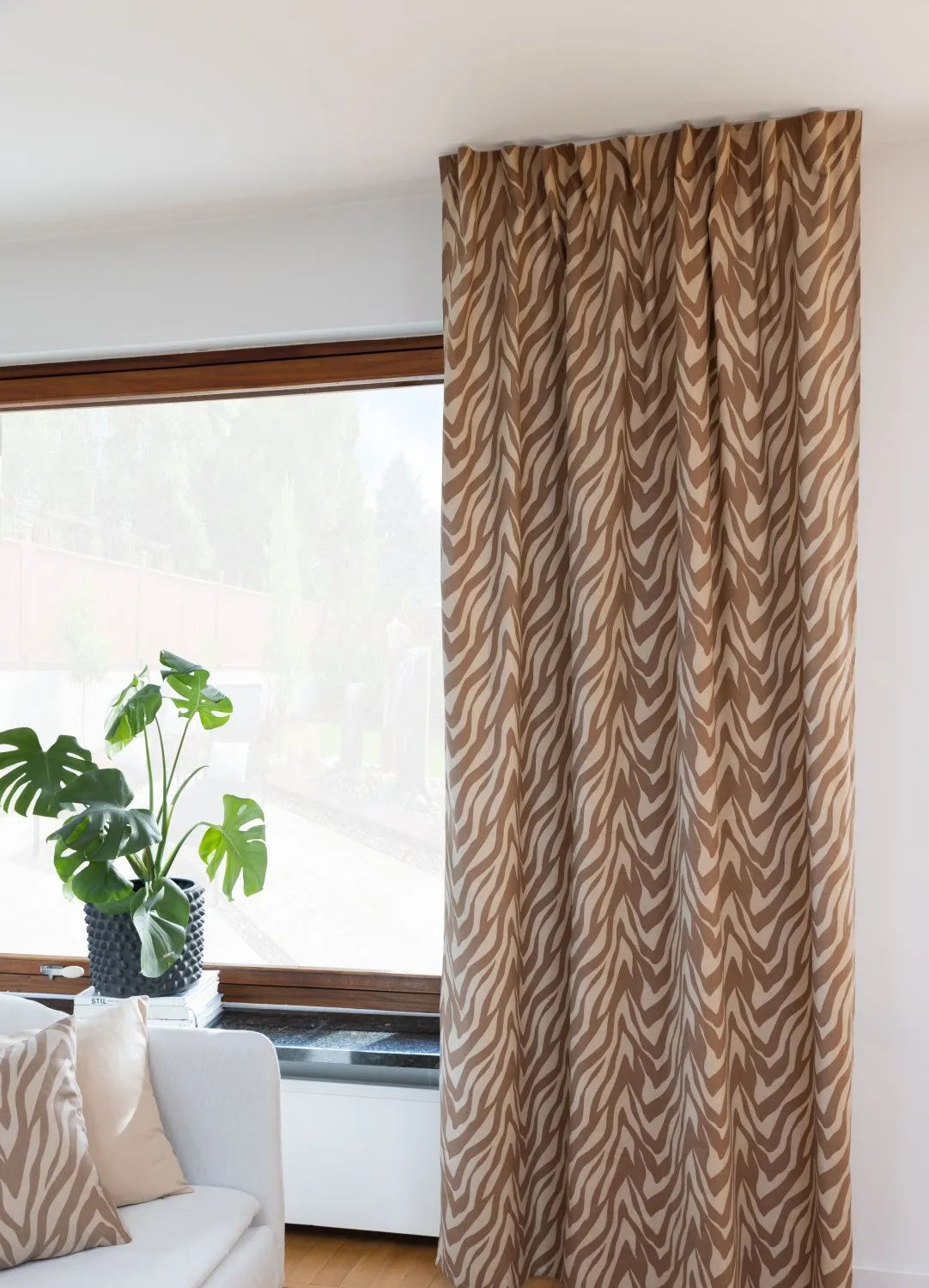 Rideaux - Rideau en coton Laura (beige foncé)