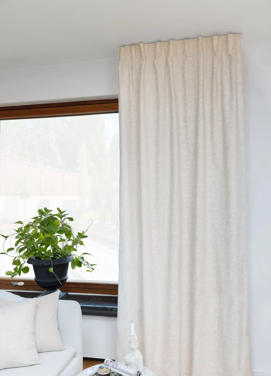 Rideaux - Rideau en coton Merja (beige)