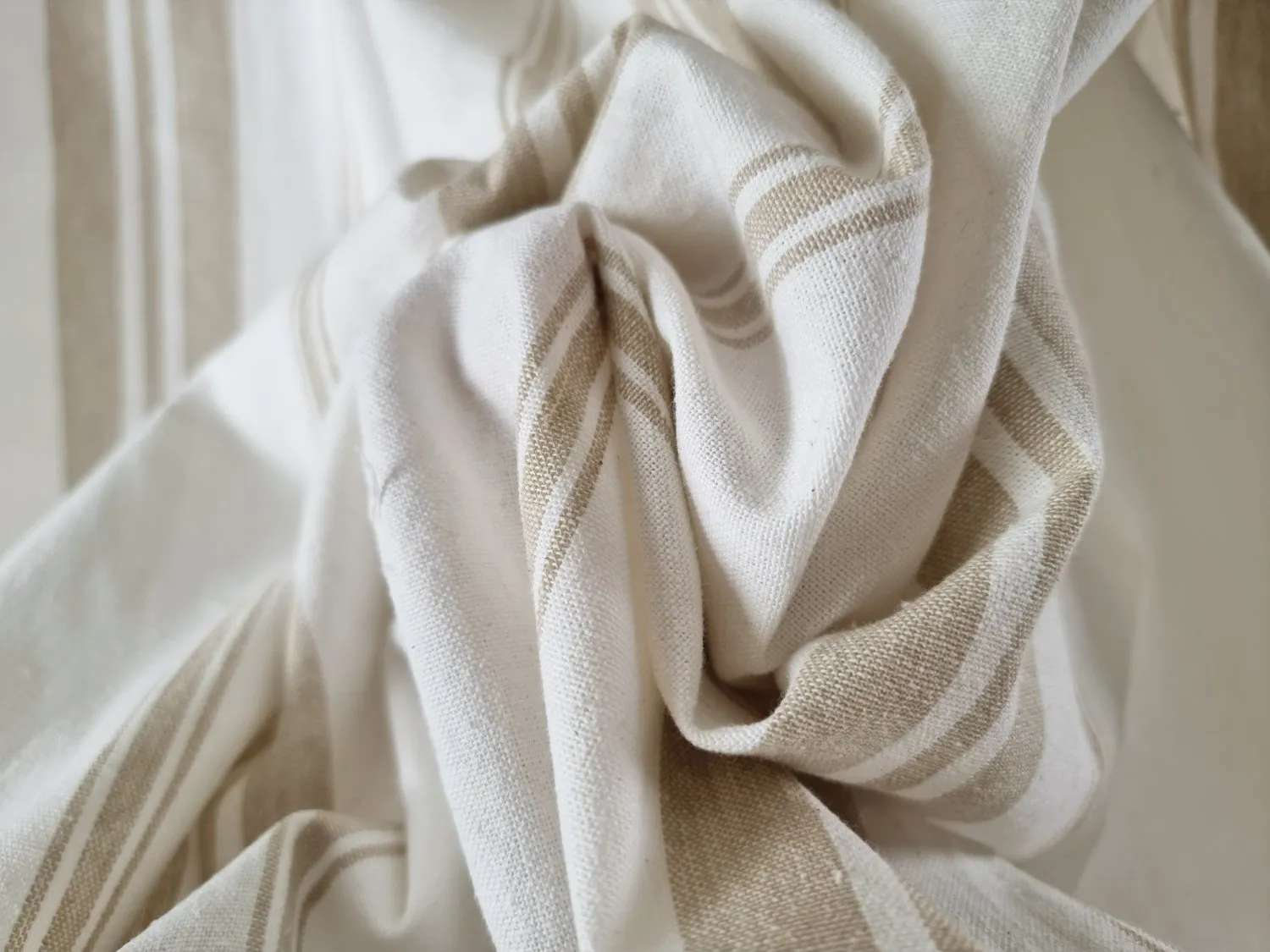 Rideau en coton - Florencia (blanc cassé)