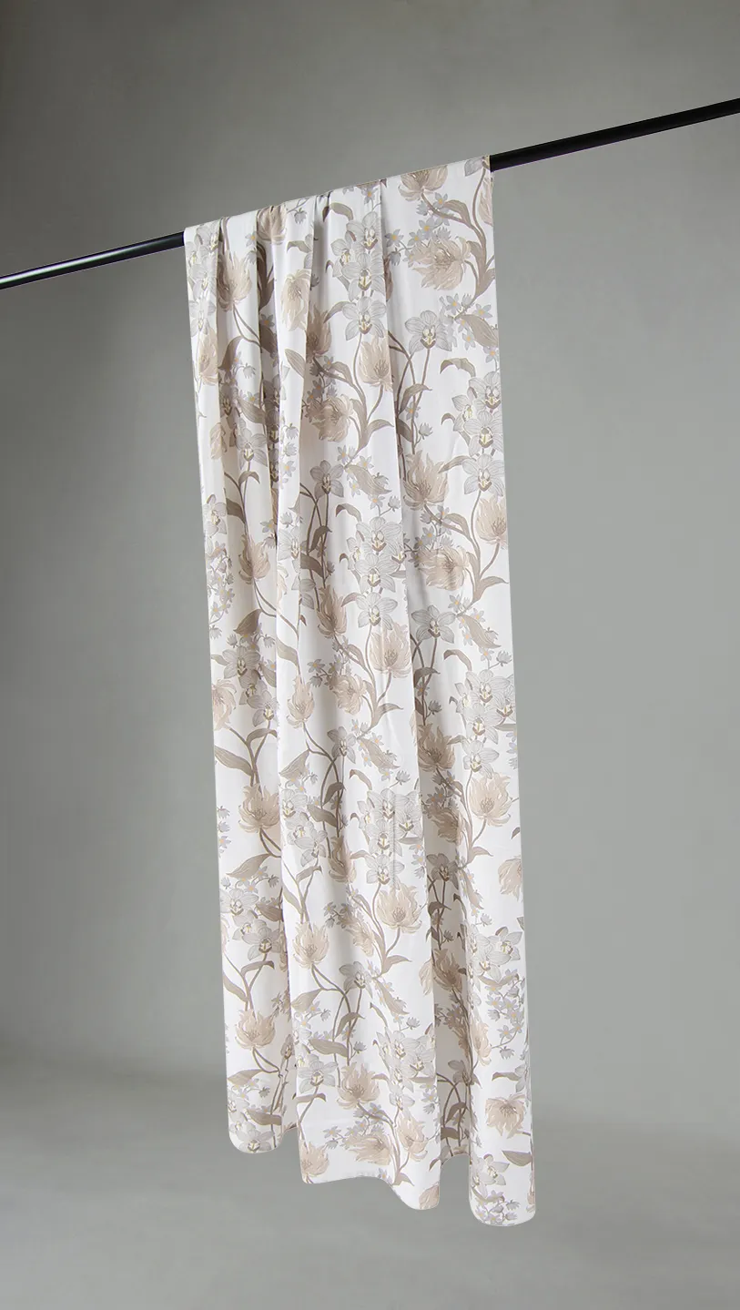 Rideaux - Rideau en coton Florina (beige)