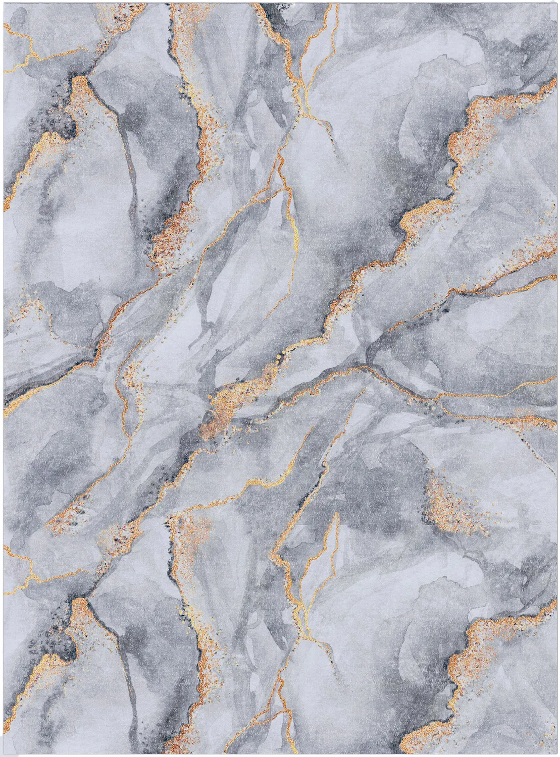 Tapis Wilton - Genova (gris/blanc/doré)