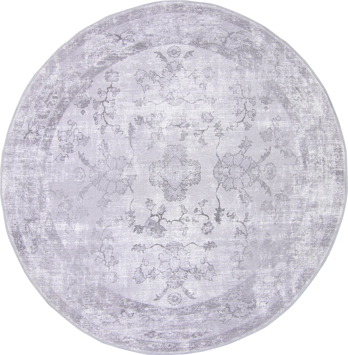 Tapis rond - Gombalia (violet clair)