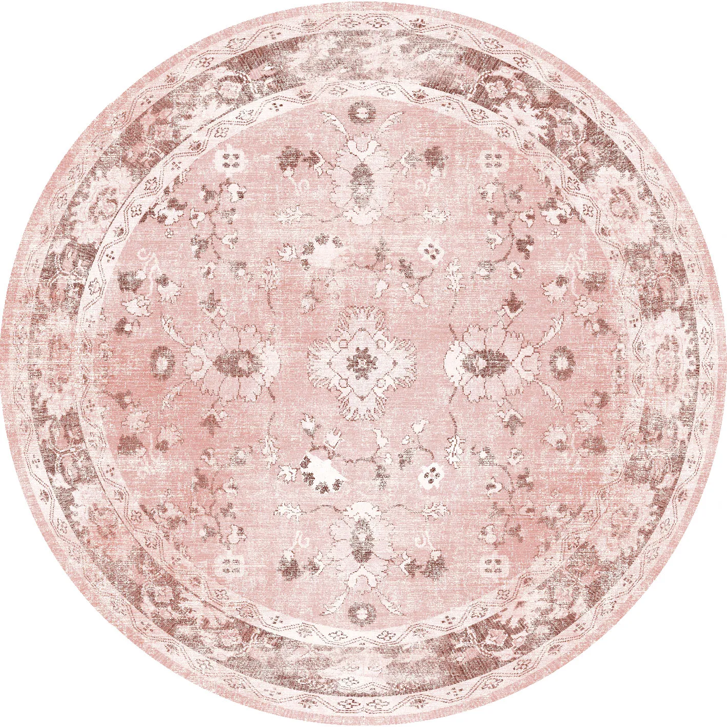 Tapis rond - Gombalia (rose)