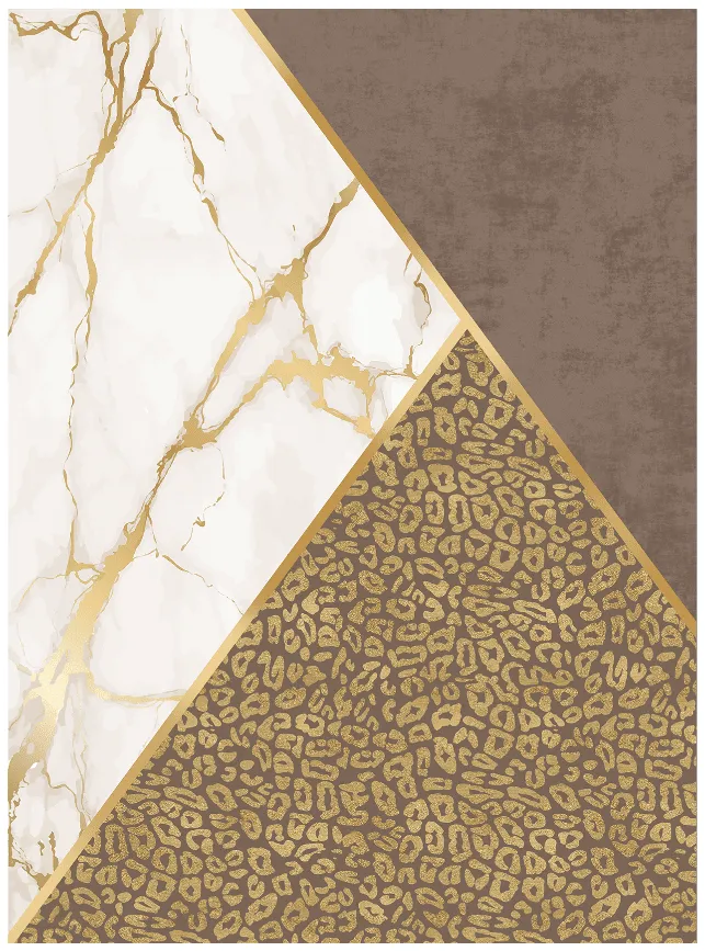 Tapis Wilton - Granada (marron/blanc/doré)
