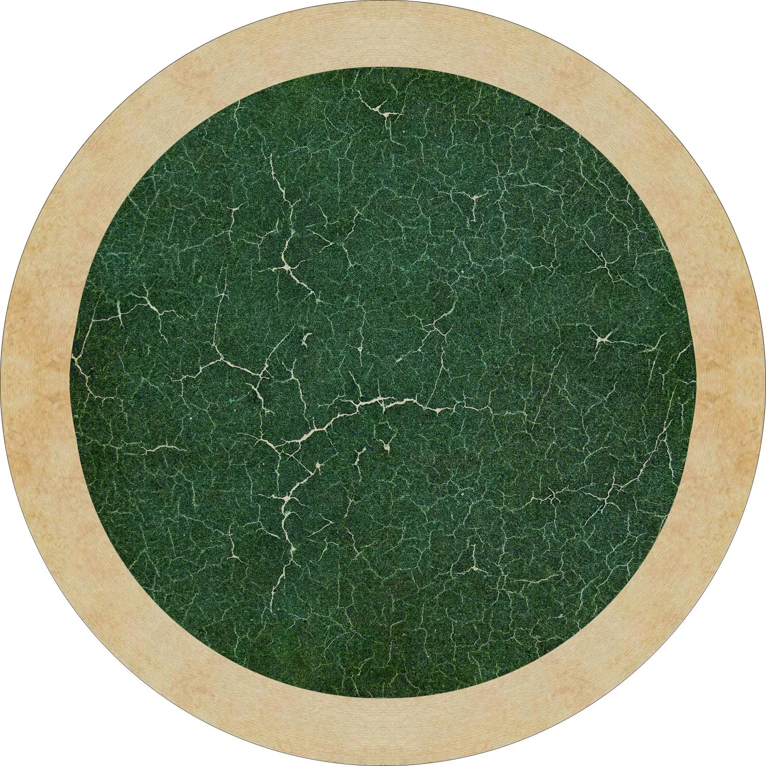 Tapis rond - Laval (vert)
