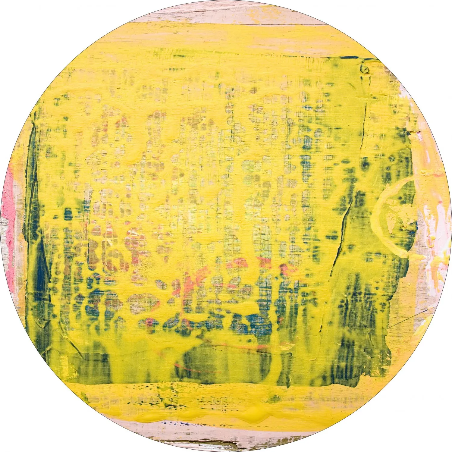 Tapis rond - Lemos (jaune)