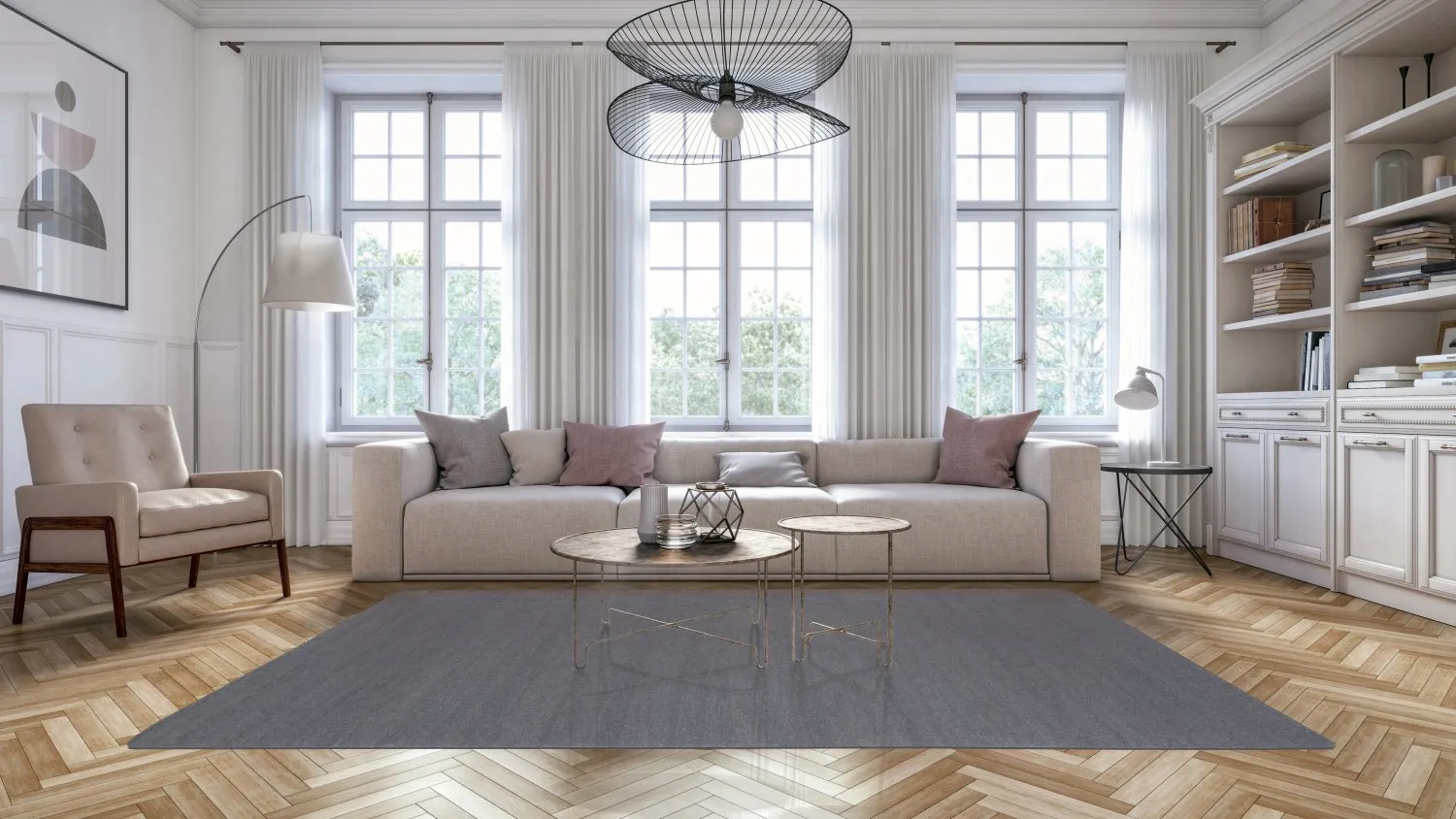 Tapis en laine - Hamilton (Asphalt)