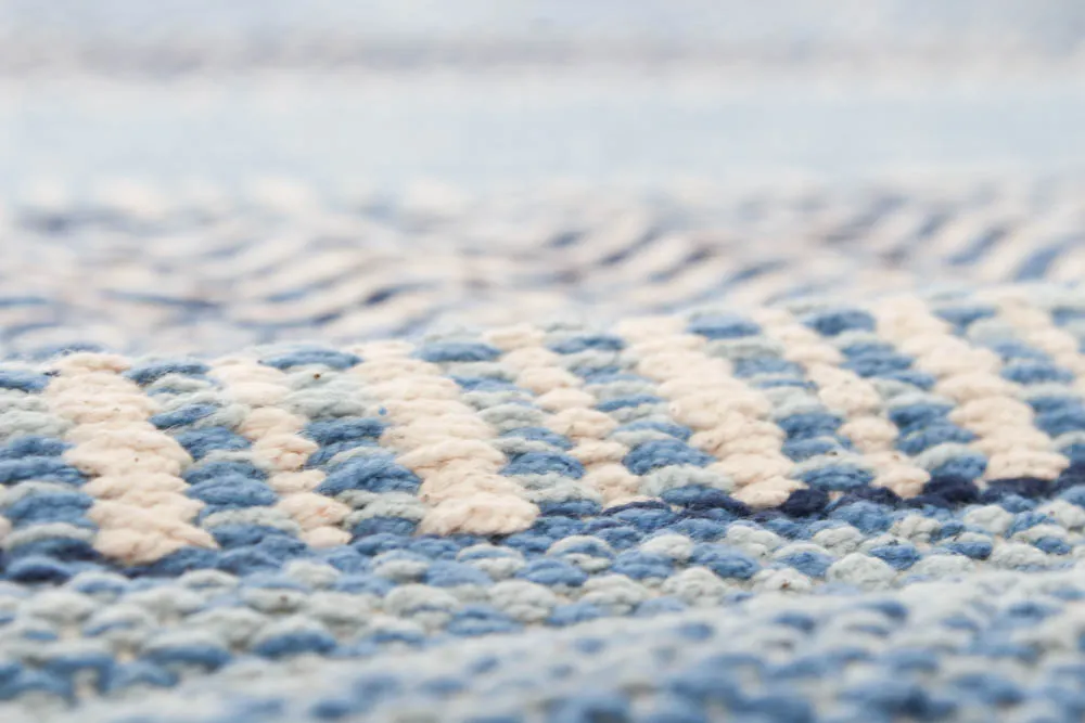Tapis patchwork - Havtorn (bleu)
