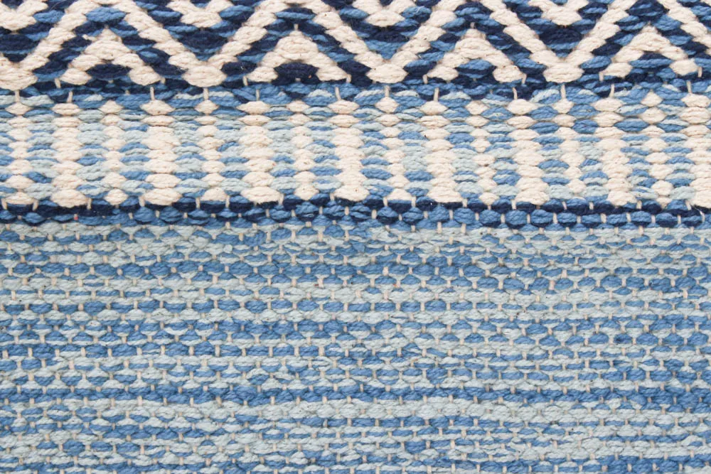 Tapis patchwork - Havtorn (bleu)