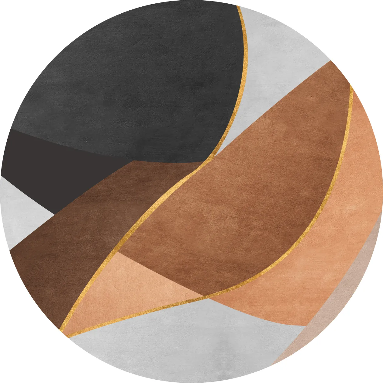 Tapis rond - Hazel (multicolore)