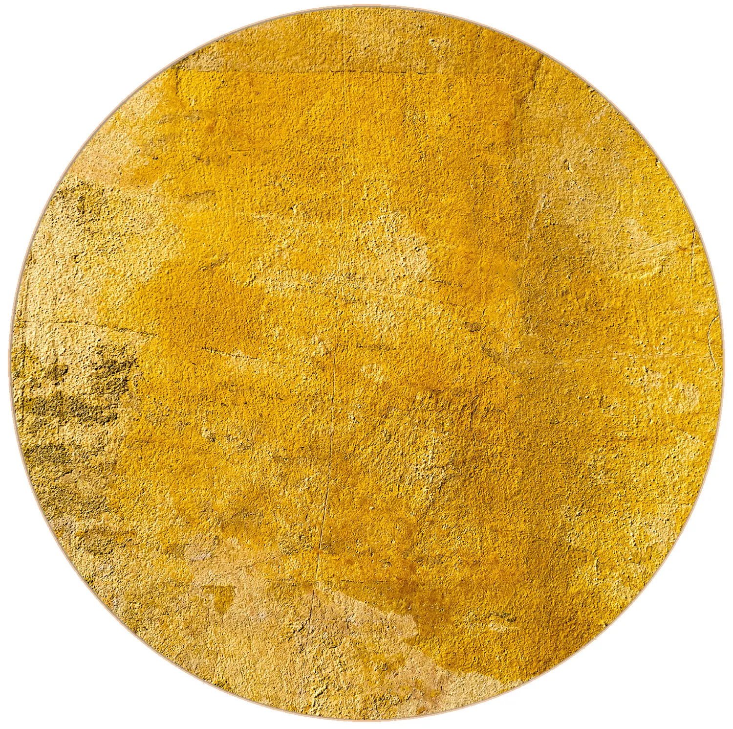 Tapis rond - Arbus (doré)