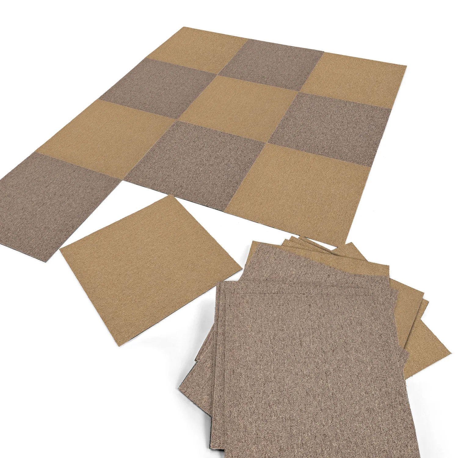 Moquette - Almeria Dalles textiles 24 unités (beige)