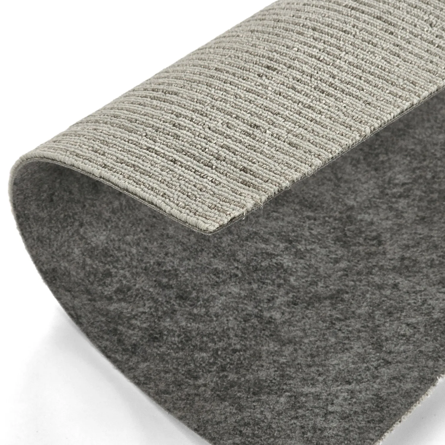 Moquette - Almeria Dalles textiles 24 unités (gris à rayures)