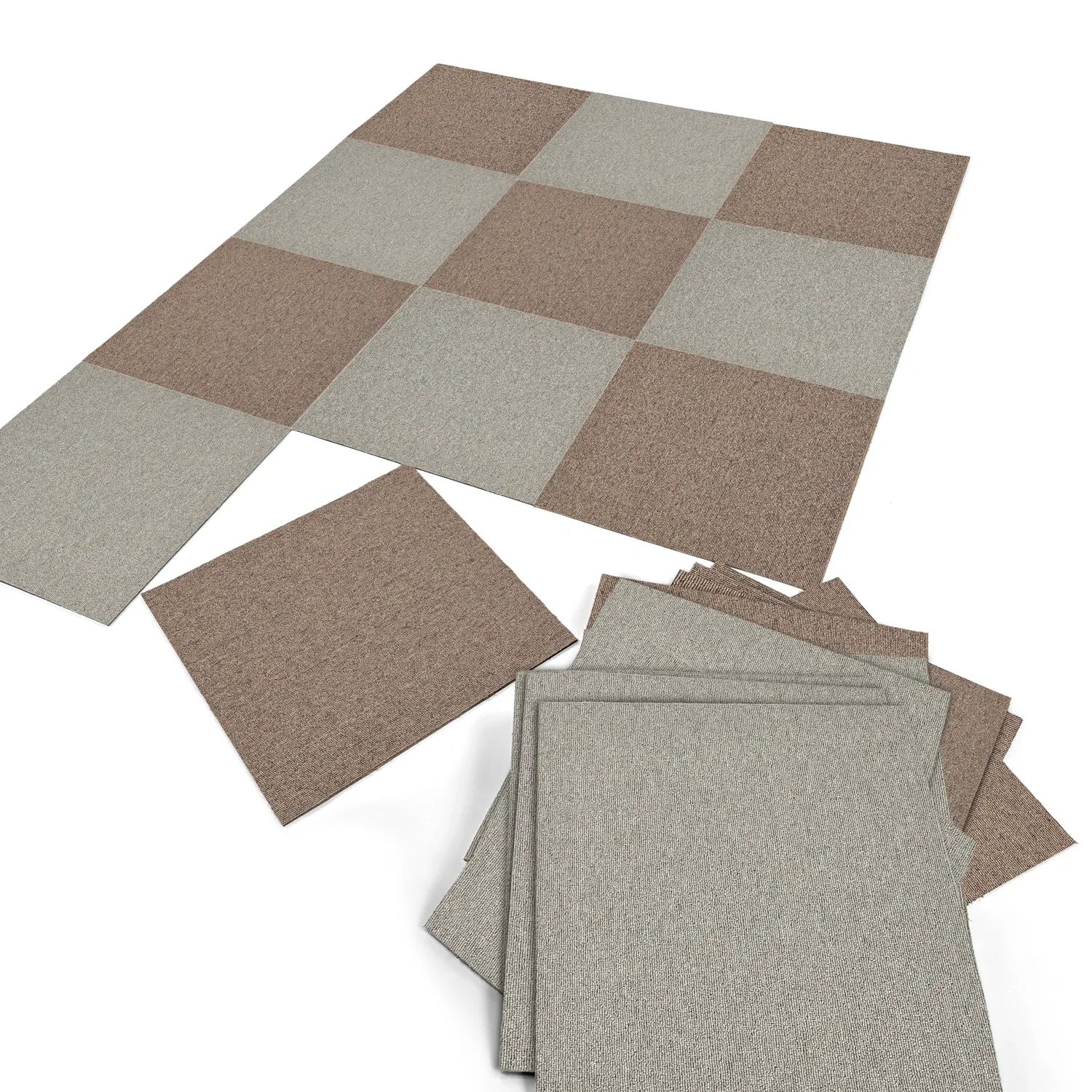 Moquette - Almeria Dalles textiles 24 unités (gris)