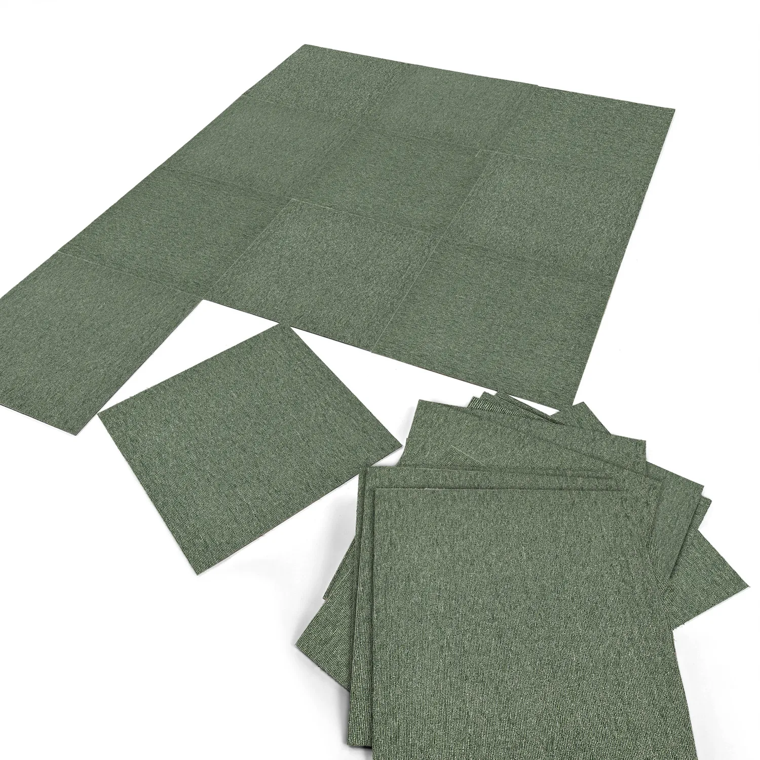 Moquette - Almeria Dalles textiles 24 unités (vert)