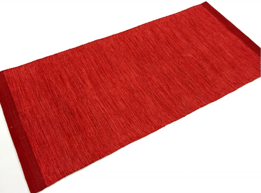 Tapis chiffons - Slite (rouge)