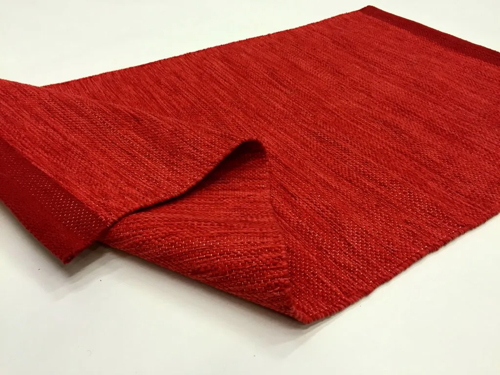 Tapis chiffons - Slite (rouge)