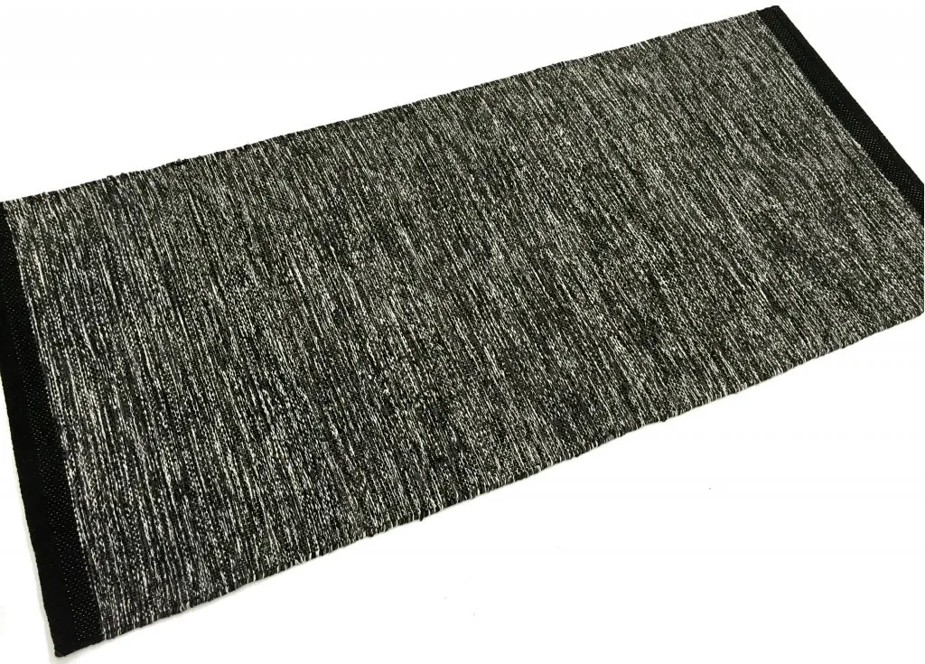 Tapis chiffons - Slite (noir-blanc)