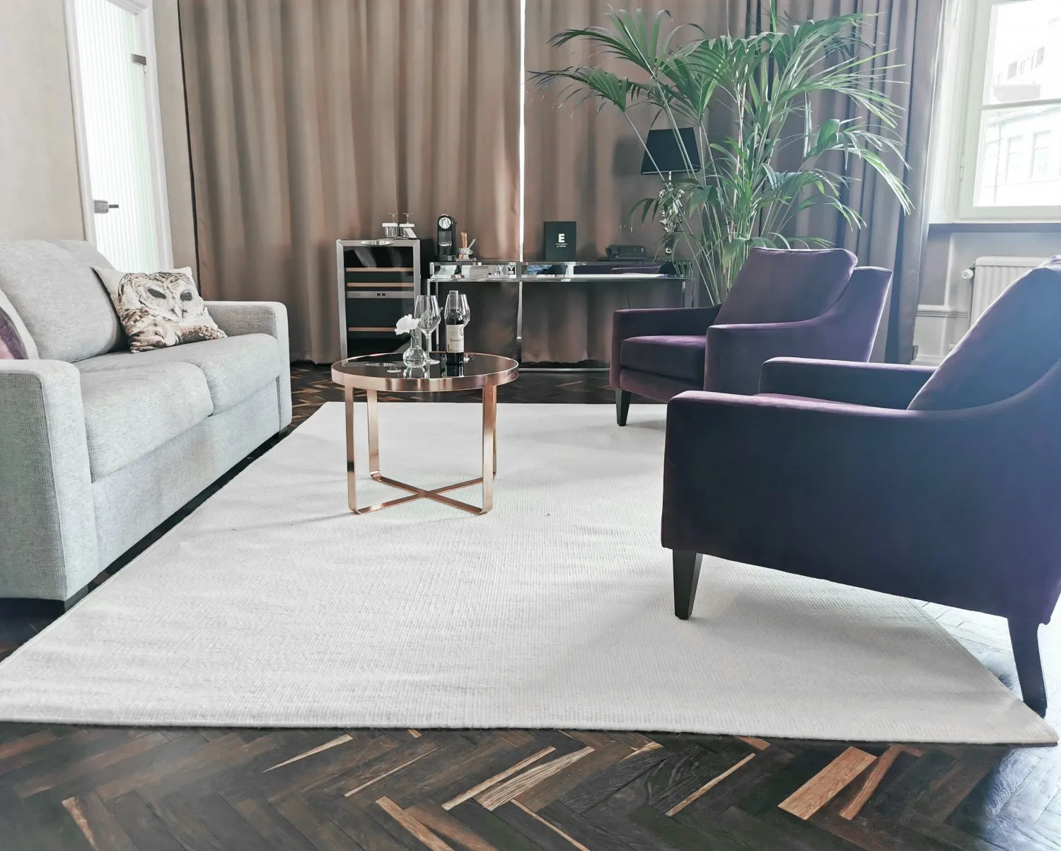 Tapis en laine - Hamilton (blanc)