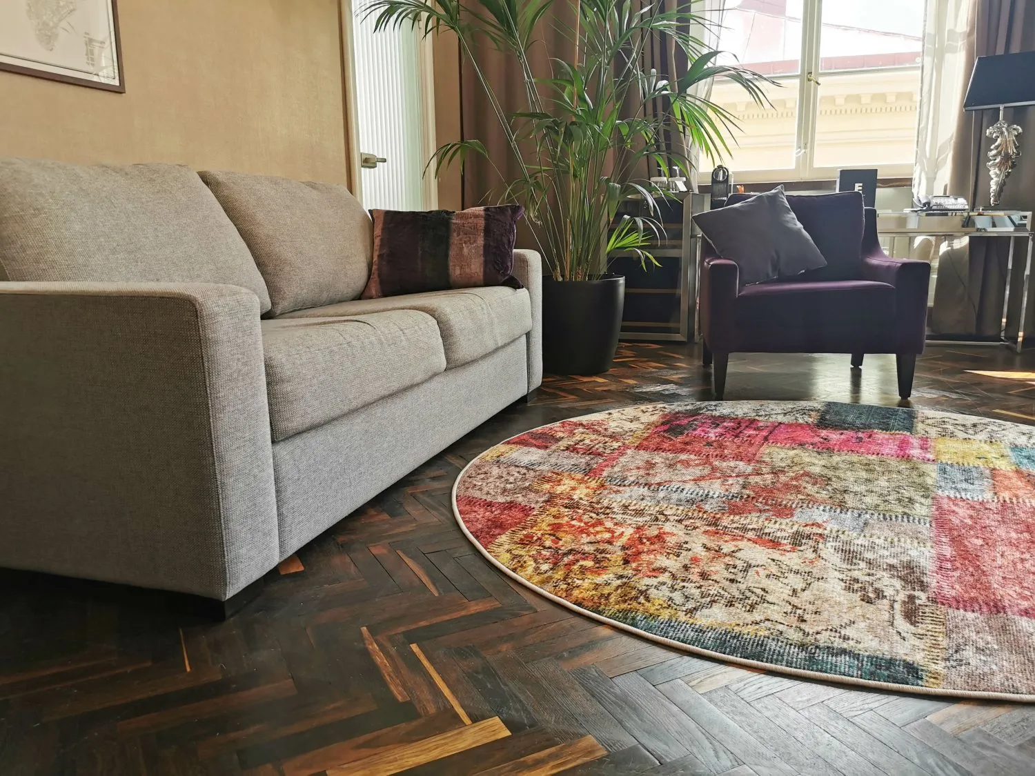 Tapis rond - Ariana (multicolore)
