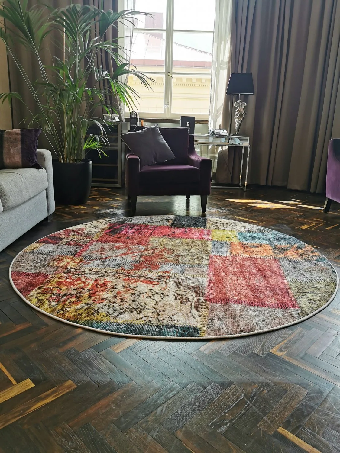 Tapis rond - Ariana (multicolore)
