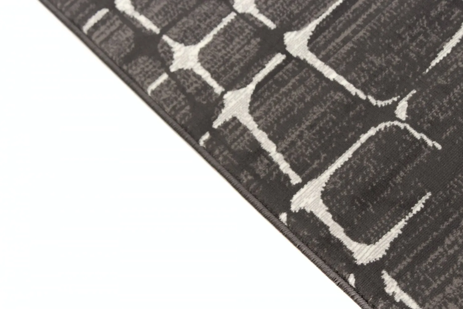 Tapis Wilton - Florence Cross (gris)