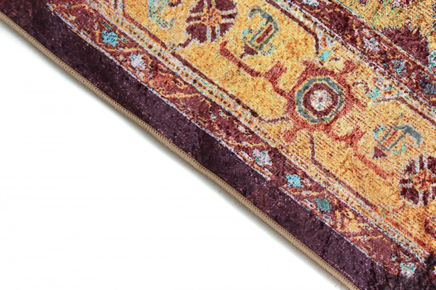 Tapis Wilton - Darnah (jaune/multicolore)