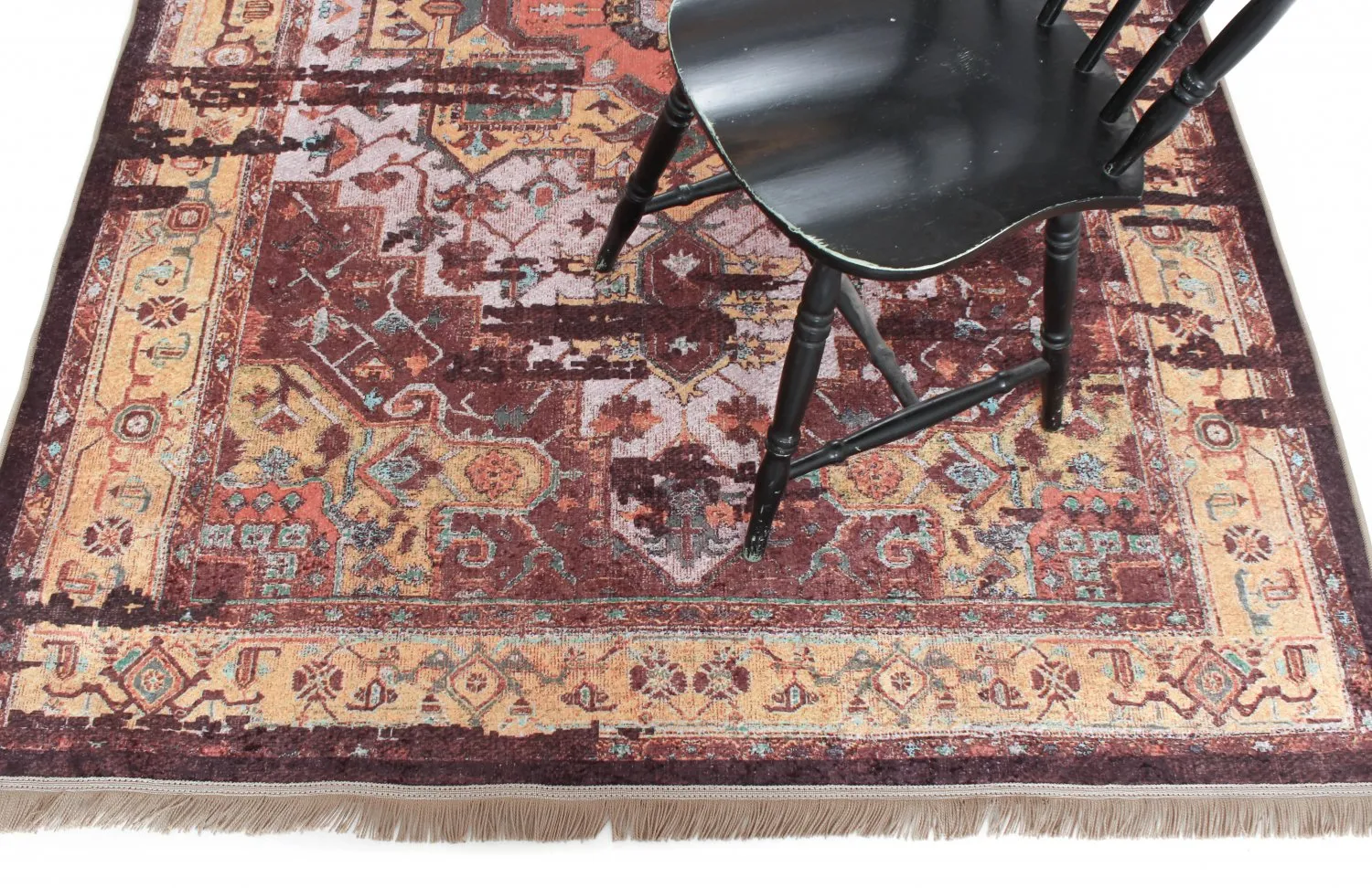 Tapis Wilton - Darnah (jaune/multicolore)