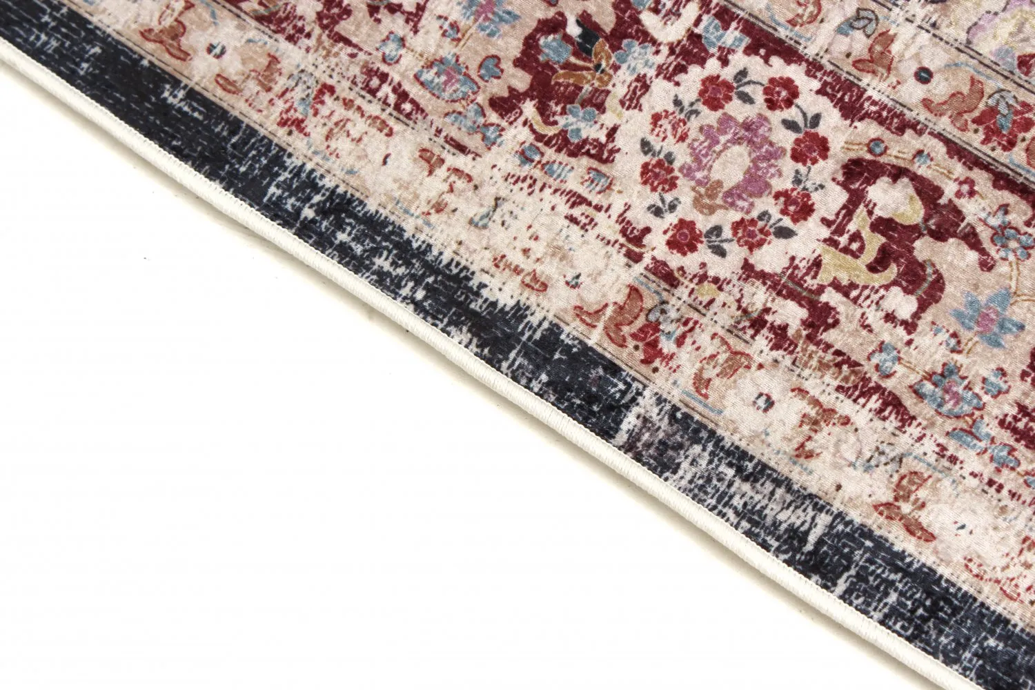 Tapis rond - Bouhjar (bleu foncé/multicolore)