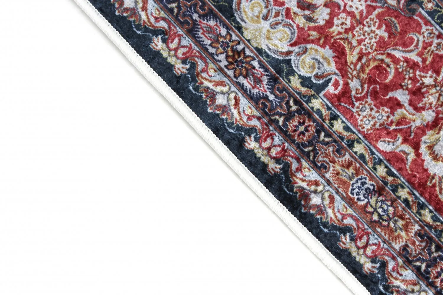 Tapis Wilton - Vakifli (bleu/multicolore)