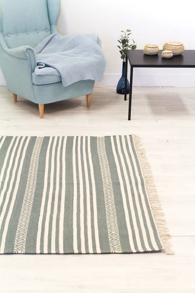 Tapis patchwork - Ystad (gris)