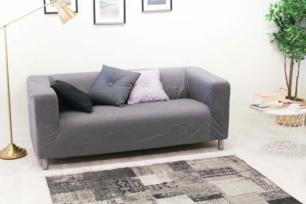Tapis patchwork - Bastia (gris)