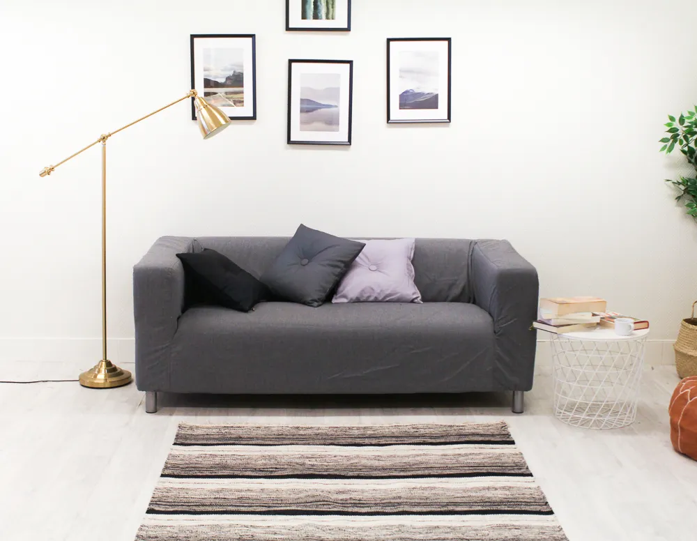 Tapis chiffons de Strehög of Sweden - Fylke (gris)